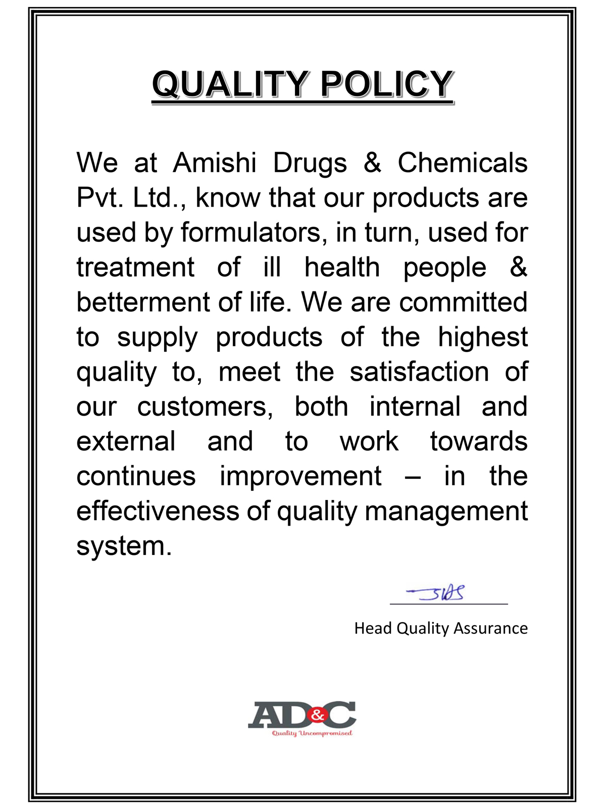 amishi certificates